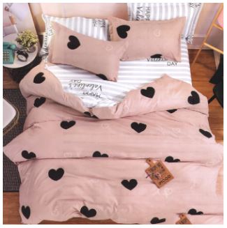 Pamučna posteljina Pink Valentine 160x200cm 1