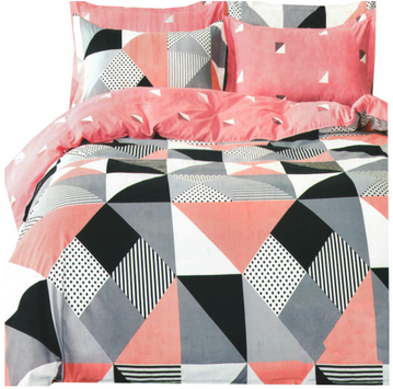 Baumwoll-Bettbezüge Pink Angle 200x220cm 1