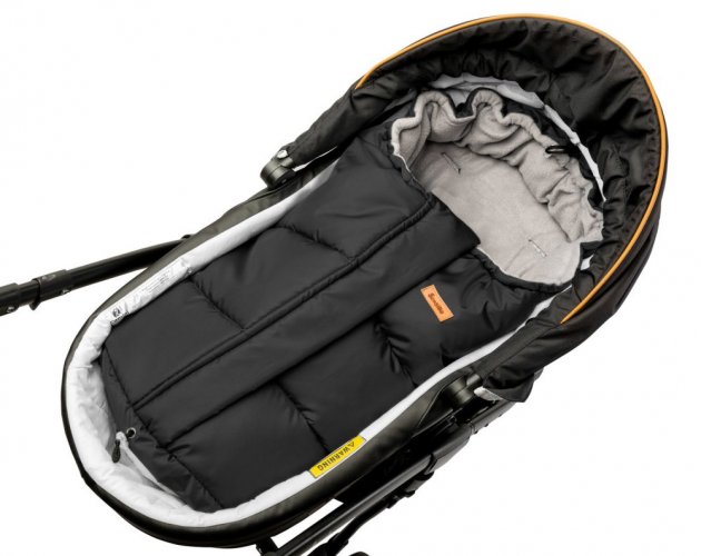 Zimska vreča za voziček 3v1 COMBI Black/Grey
