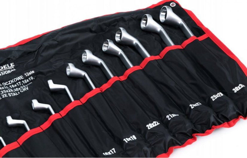 Chei inelare în ambalaj textil 6-32 mm, set de 12 buc KD10939