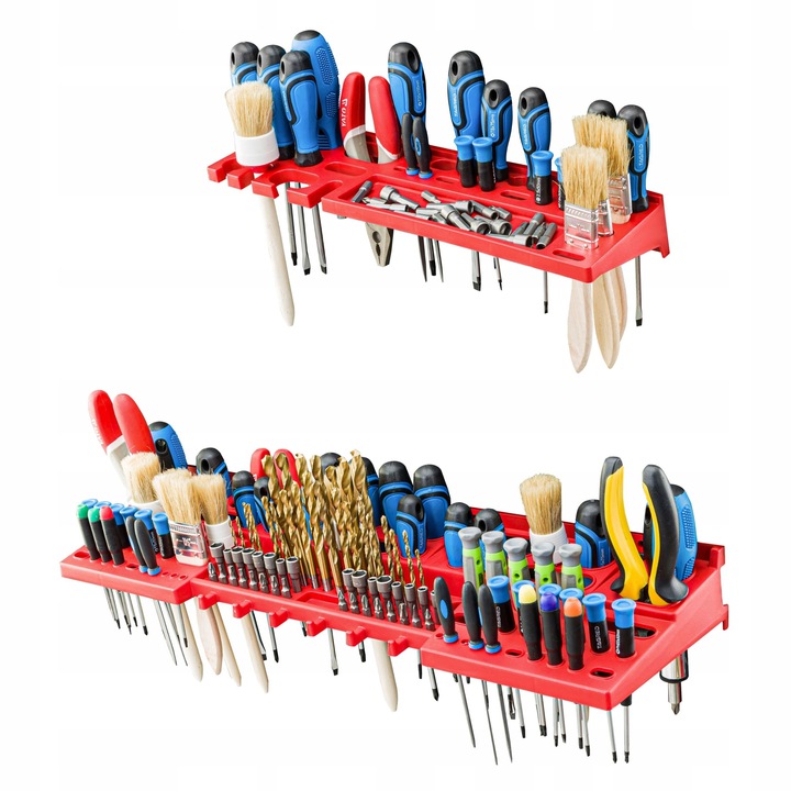 Werkzeugwand 156x78cm 40 Boxen und Griffe