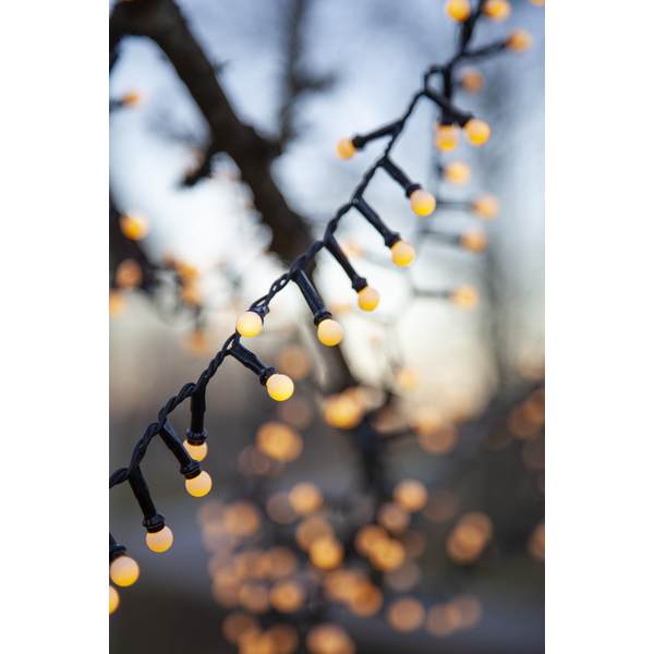 Dekorative LED-Kugeln für den Außenbereich, 300LED, 6 m, warmweiß