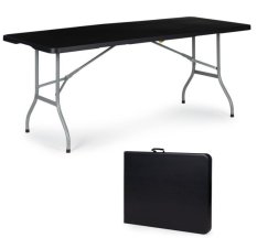 Сгъваема маса за кетъринг 180cm Black