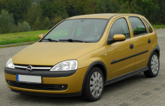 Könyöktámasz Opel CORSA C - Armster 2, szürke, öko-bőr
