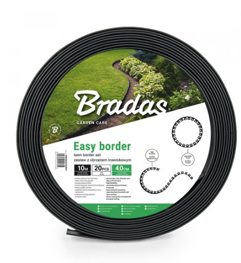 Ágyásszegély 40mm 10m szögekkel Black EASY BORDER