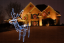 Weihnachtsdekoration - Leuechtendes Rentier 80x97x42 cm BLUE