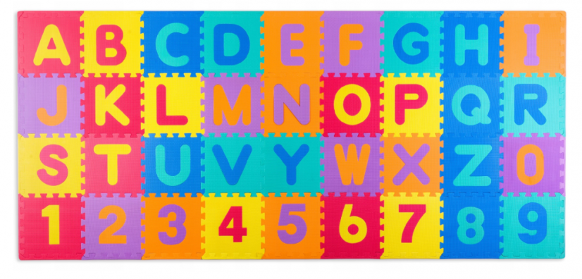 Hab puzzle - oktató szőnyeg 120 x 270 x 1,1 cm Ricokids 36db