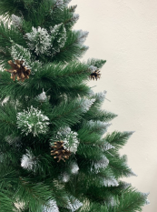 Božično drevo na štoru Bor 190cm s storži Luxury Diamond