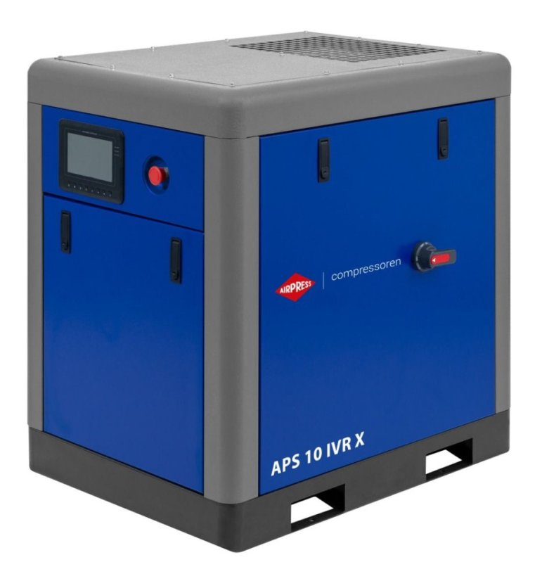 Csavarkompresszor APS 10 IVR X 10 bar 10 LE/7,5 kW 270-1020 l/min 369410-IVR