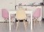 Scaune de sufragerie 4buc roz, stil scandinav Classic