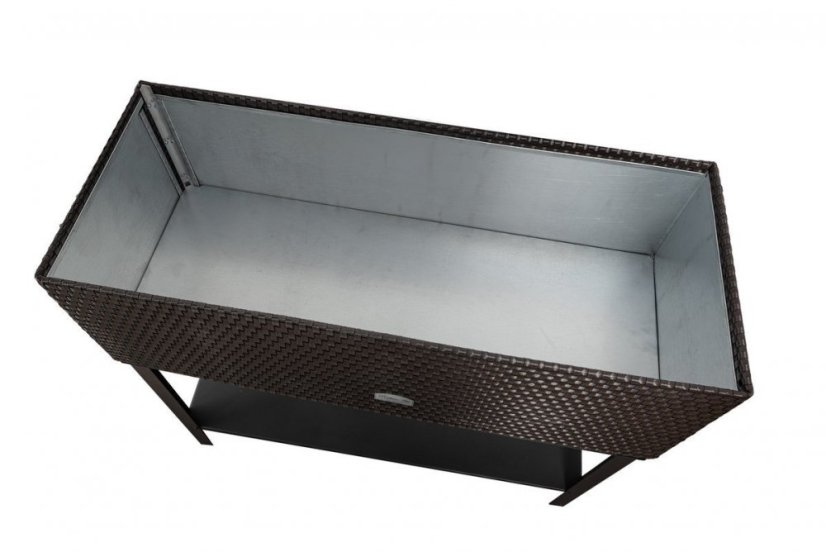 Rattan virágtartó Salermo zöldes-barna 95x40x30