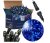 Leuchtende Weihnachtskette 18m 300 LED Blau