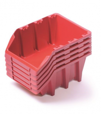 Пластмасови кутии 198x118x84mm Червено 5бр.
