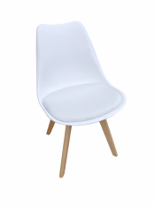 Blagovaonske stolice 4 kom bijele skandinavski stil Basic