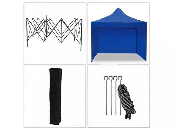 Ножична палатка 2х3 м синя All-in-One