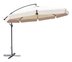Záhradný skladací krémový slnečník 350cm