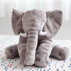 Plüsch weicher Elefant 45 cm, grau