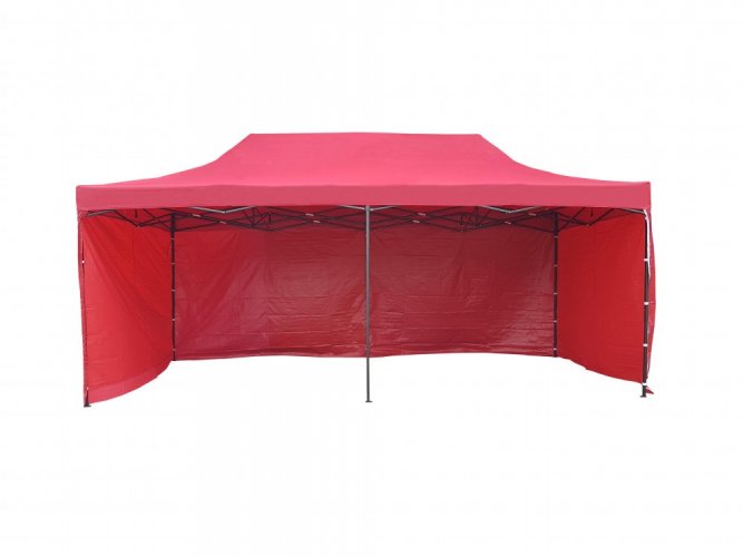 Összecsukható sátor 3x6 piros HQ