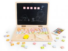 Dječji drveni Notebook - edukacijska magnetna ploča