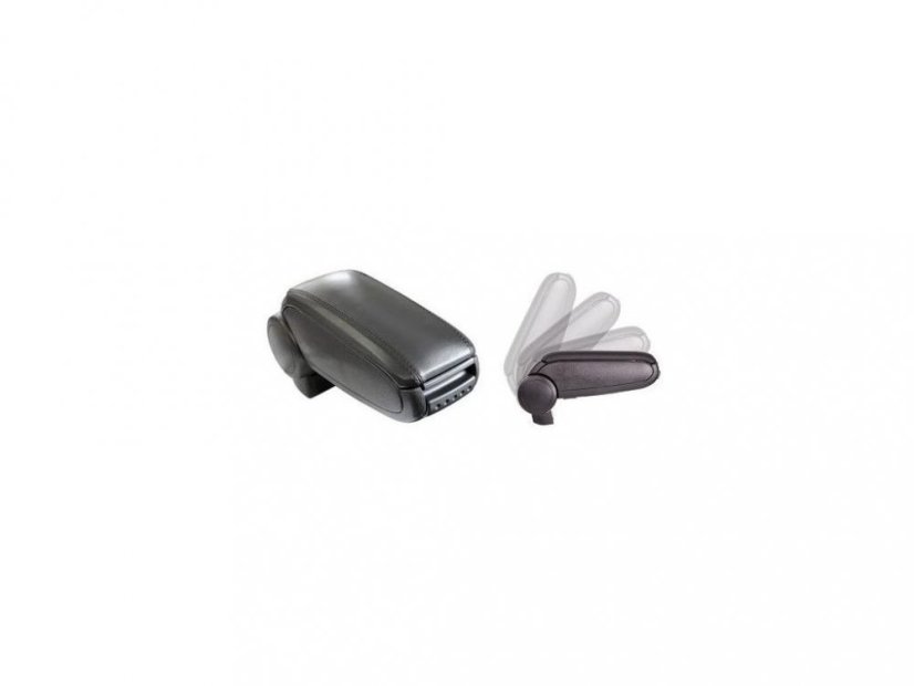 Könyöktámasz AUDI A4 (B6, B7) fém adapter, fekete, öko-bőr