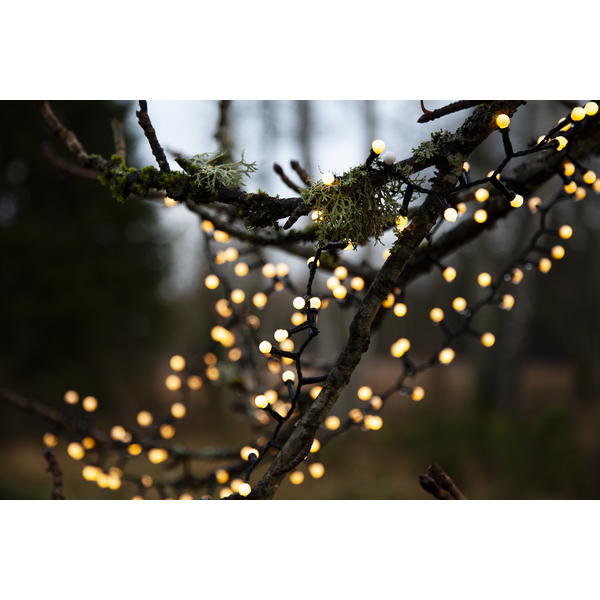 Dekorative LED-Kugeln für den Außenbereich, 300LED, 6 m, warmweiß