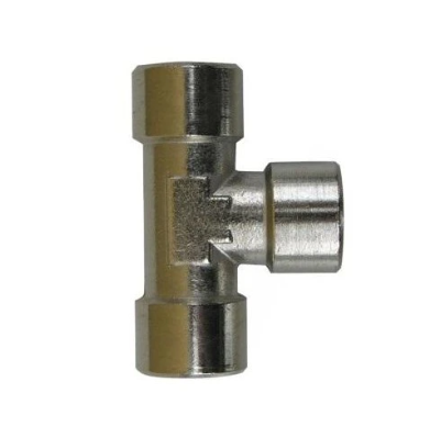 Levegő elosztó, 2 kivezetésű, T típus, 1/2” belső menettel