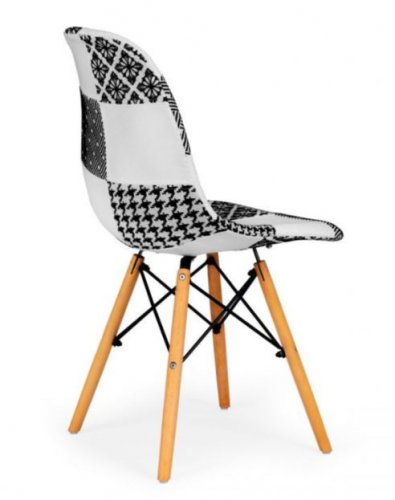 Blagovaonska stolica patchwork White