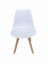 Jedilni stoli 4 kosi beli skandinavski stil Basic