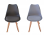Jedilni stol temno siv skandinavski stil Basic