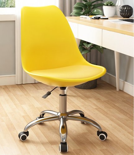Žuta uredska stolica u skandinavskom stilu BASIC