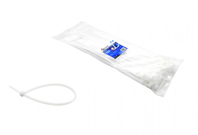 Kábelkötegelők 100x2,5mm WHITE