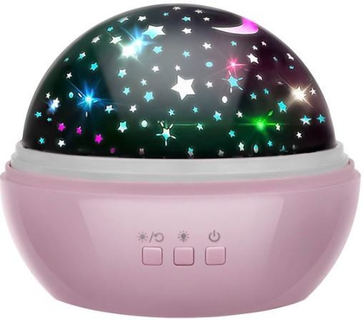 LED éjszakai lámpa – projektor 2 az 1-ben Pink