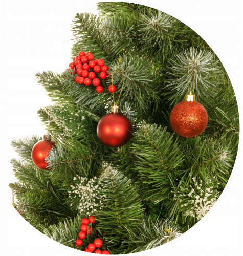 Weihnachtsbaum mit Stamm Kiefer 160 cm Luxury Diamond