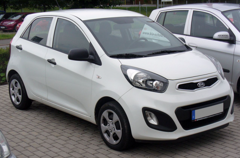 Armlehne Kia PICANTO 2, schwarz, Textilbezug