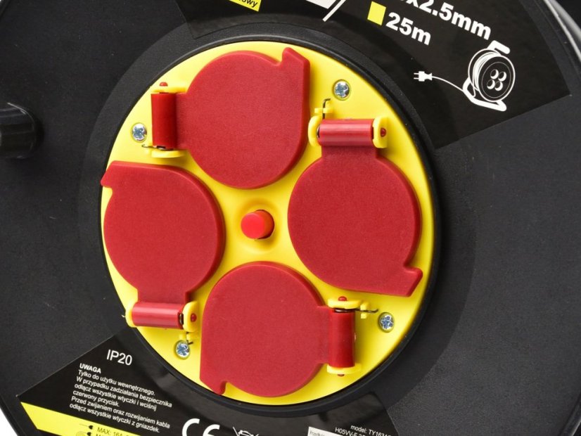 Cablu tambur prelungitor 3x2,5mm 25m K00230