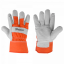 Usnjene delovne rokavice IRON BULL oranžne vel. 10,5
