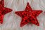 Karácsonyfadísz - csillag 3db 10,5cm RED