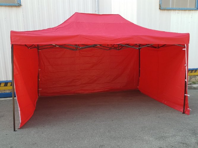 Škarjasti šotor 3x4,5 rdeči SQ