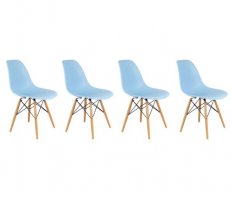 Skandináv stílusú kék szék szett CLASSIC  3+1 INGYEN!