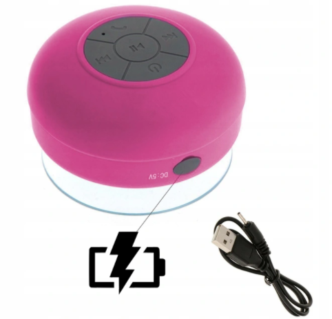 Bluetooth nepremočljiv zvočnik 3W 400mAh 10m PINK