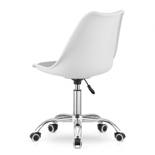 Bürostuhl Weiß-Grau skandinavischer Stil BASIC