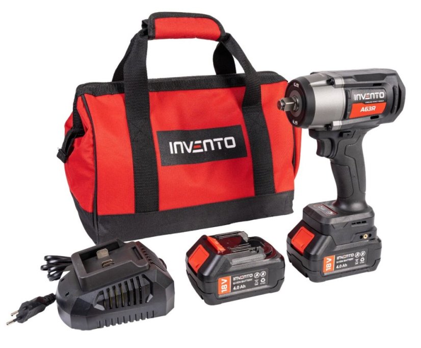 Akkus ütvecsavarozó 18V 1180 Nm + 2x4,0 Ah akkumulátor A63R 1/2"