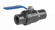 Vrtni kroglični ventil PN10 PVC enovijačni 1/2" /  1/2" notranji navoj