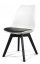Skandináv stílusú fehér-fekete szék készlet Dark-BASIC 3+1 INGYEN!