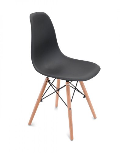 Jedilni stol črn skandinavski stil Classic