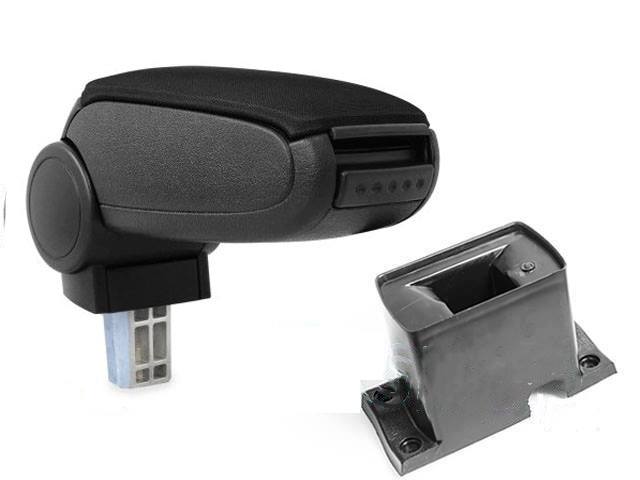 Könyöktámasz VW PASSAT B5 - műanyag adapter, fekete, textil borítás