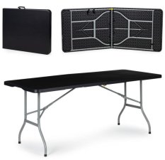 Сгъваема маса за кетъринг 180cm Black