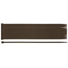 Zahradní stahovací pásky 3,6 x 200 mm, 50 ks, hnědé 15-974