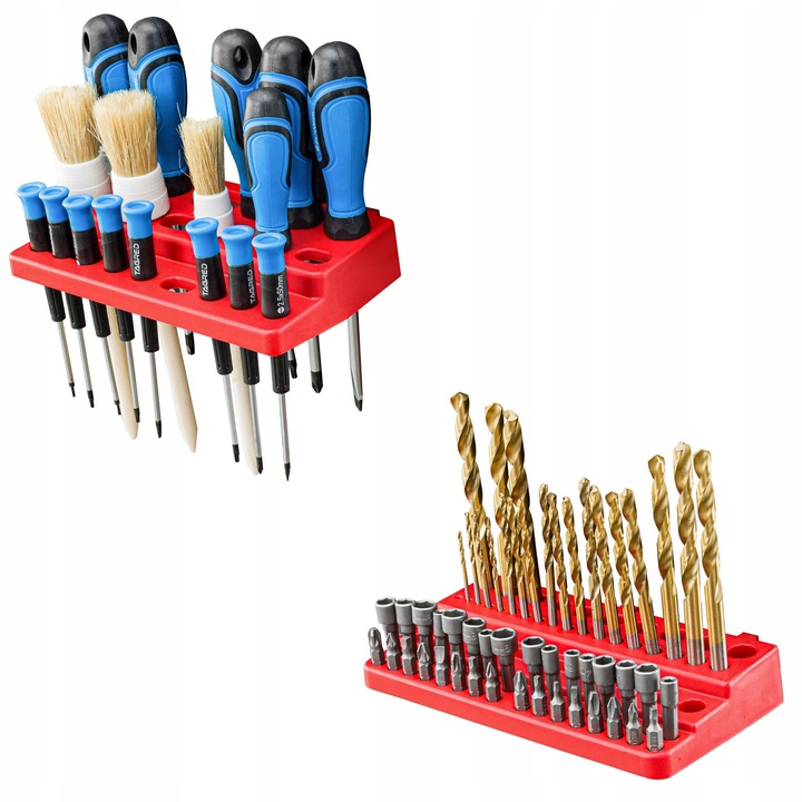 Werkzeugwand 156x78cm 40 Boxen und Griffe