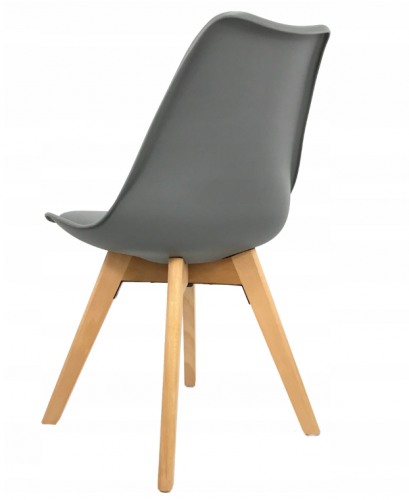 Jedilni stol temno siv skandinavski stil Basic